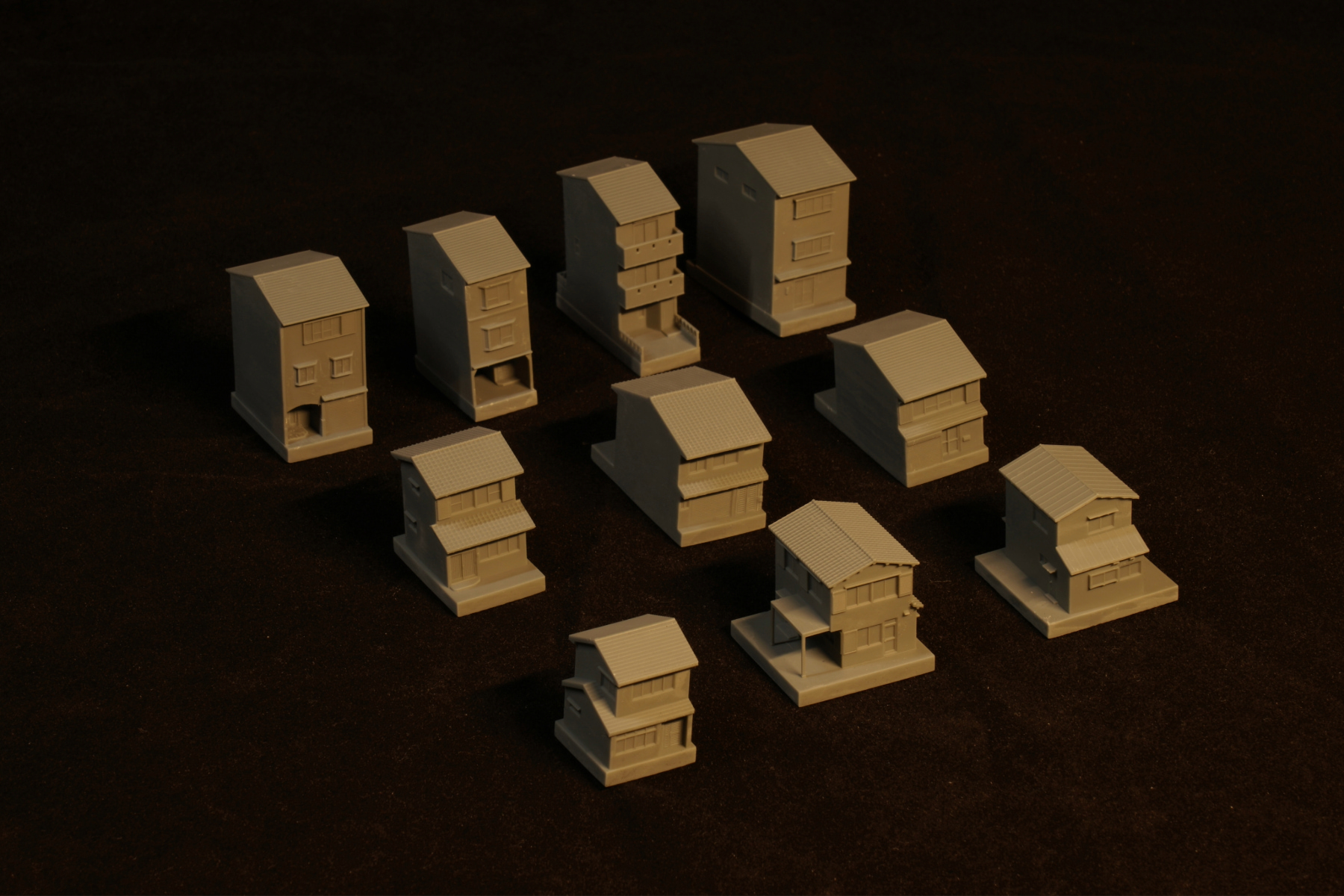 "Mini Table City - Japan" House Model Set